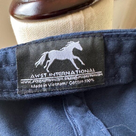 AWST International Horse Baseball Cap, Blue Hat with Tan Horse Embroidery, NWT - Picture 6 of 8